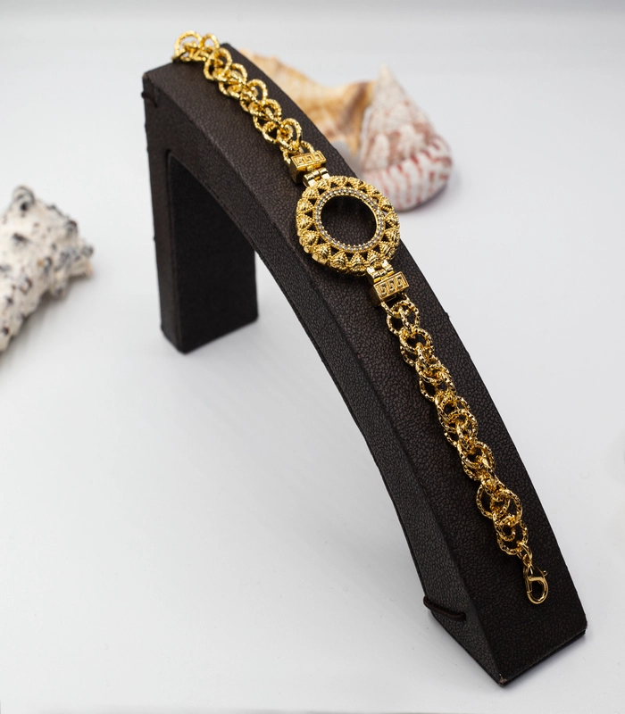 ÇEYREKLİ TAŞLI HALKA ZİNCİR BİLE (1)